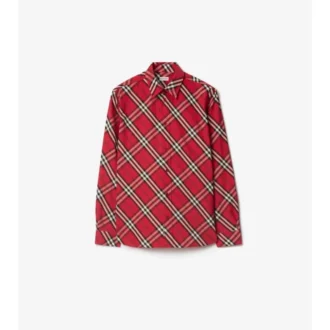 Camicia in cotone a quadri dalla vestibilità comoda