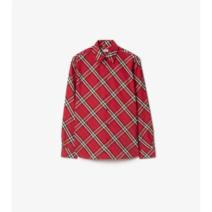 Camicia in cotone a quadri dalla vestibilità comoda