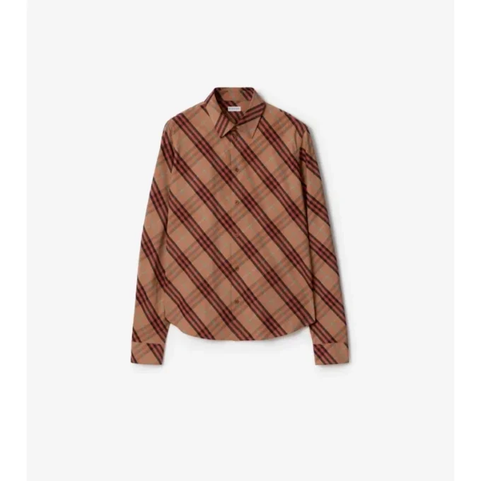 Camicia in cotone a quadri dalla vestibilità comoda