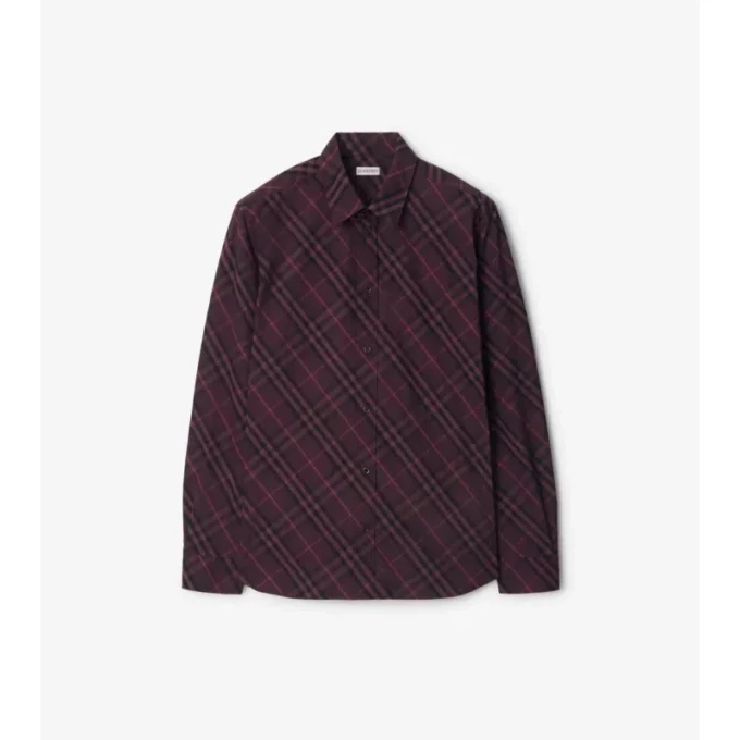Camicia in cotone a quadri dalla vestibilità comoda