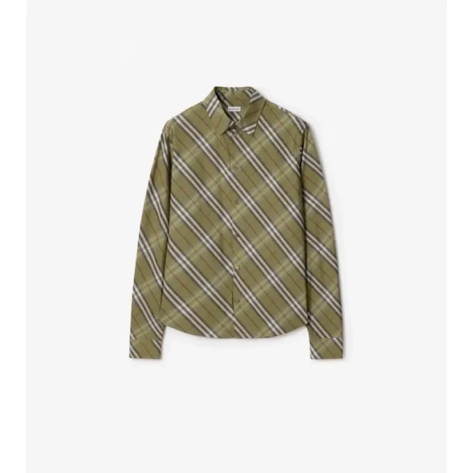 Camicia in cotone a quadri dalla vestibilità comoda