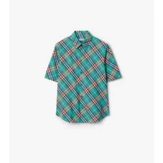 Camicia in cotone a quadri dalla vestibilità comoda
