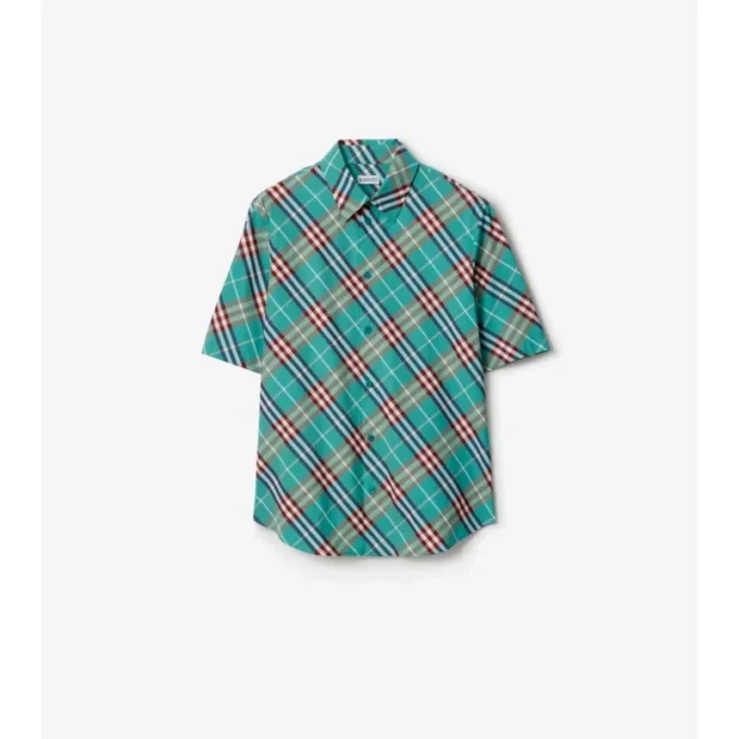 Camicia in cotone a quadri dalla vestibilità comoda