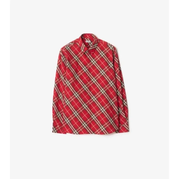 Camicia in cotone a quadri dalla vestibilità comoda