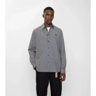 Camicia in cotone a quadri dalla vestibilità comoda