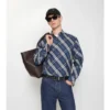 Camicia in cotone a quadri dalla vestibilità comoda