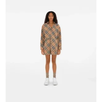 Camicia in cotone a quadri dalla vestibilità comoda