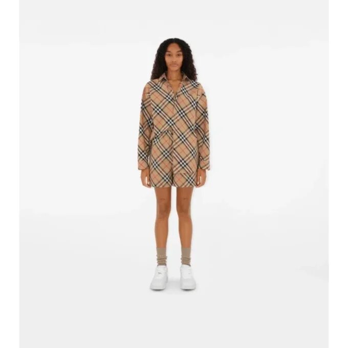 Camicia in cotone a quadri dalla vestibilità comoda