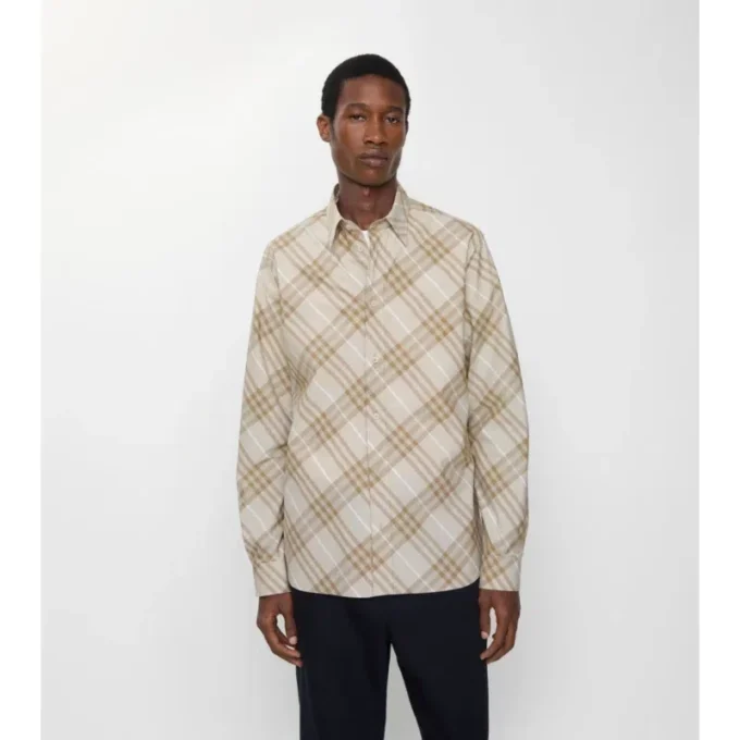 Camicia in cotone a quadri dalla vestibilità comoda