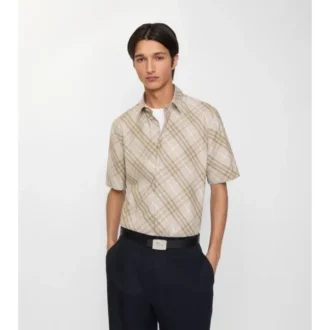 Camicia in cotone a quadri dalla vestibilità comoda