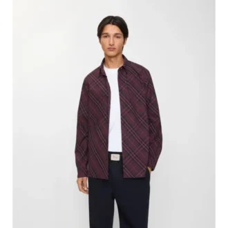 Camicia in cotone a quadri dalla vestibilità comoda