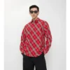 Camicia in cotone a quadri dalla vestibilità comoda