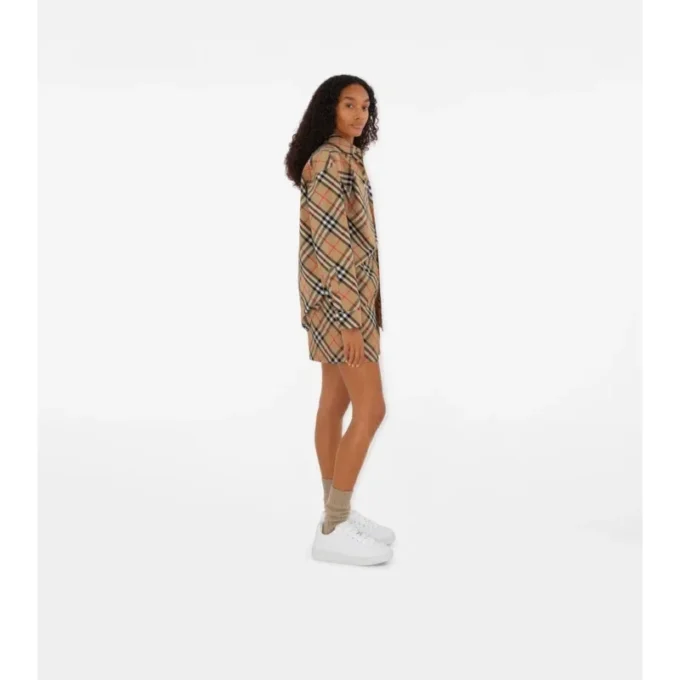 Camicia in cotone a quadri dalla vestibilità comoda