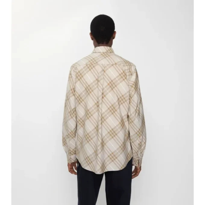 Camicia in cotone a quadri dalla vestibilità comoda