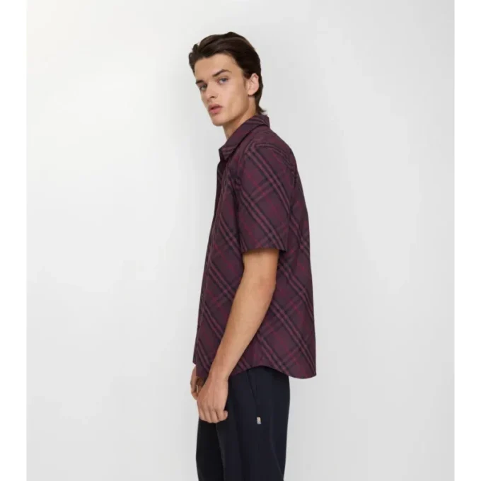Camicia in cotone a quadri dalla vestibilità comoda