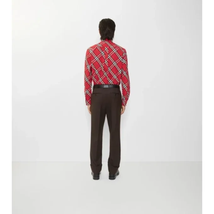 Camicia in cotone a quadri dalla vestibilità comoda