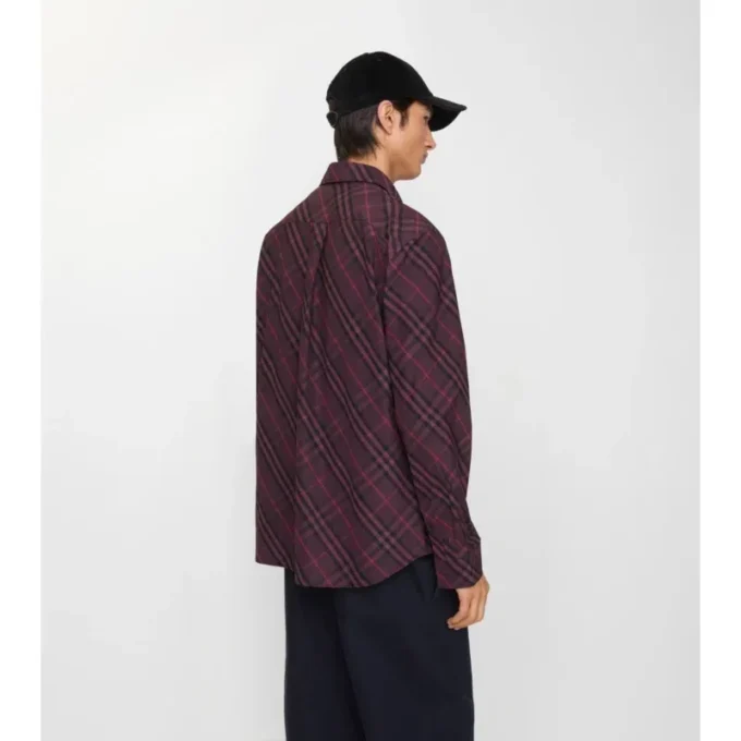 Camicia in cotone a quadri dalla vestibilità comoda