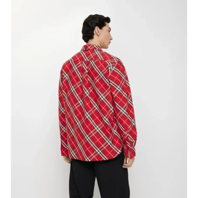 Camicia in cotone a quadri dalla vestibilità comoda
