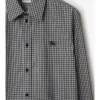 Camicia in cotone a quadri dalla vestibilità comoda