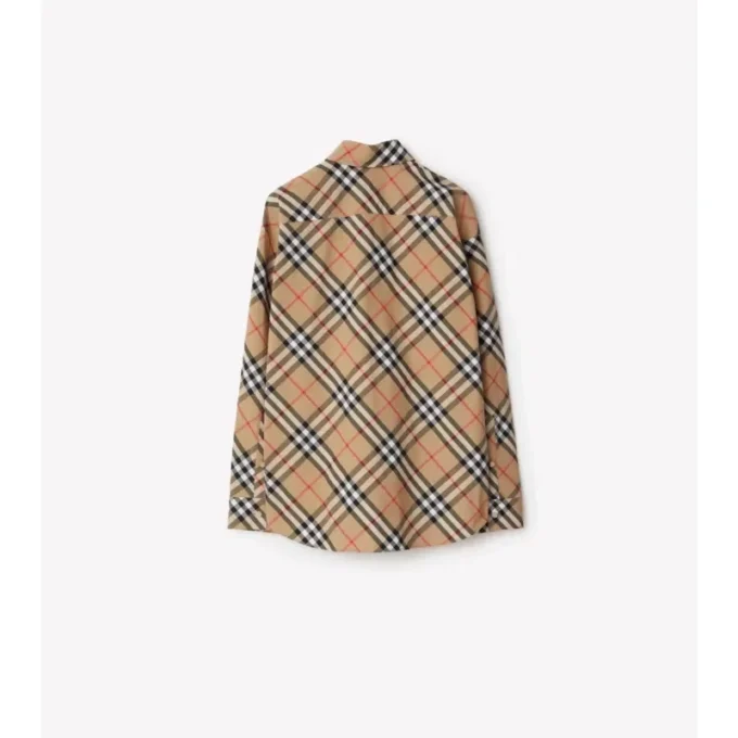 Camicia in cotone a quadri dalla vestibilità comoda