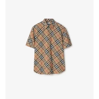 Camicia in cotone a quadri dalla vestibilità regolare