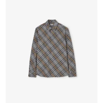 Camicia in cotone a quadri dalla vestibilità regolare