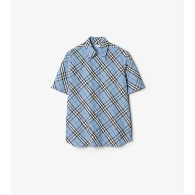 Camicia in cotone a quadri dalla vestibilità regolare