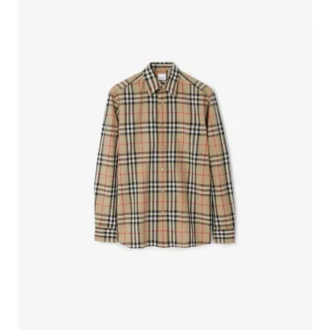 Camicia in cotone a quadri dalla vestibilità regolare