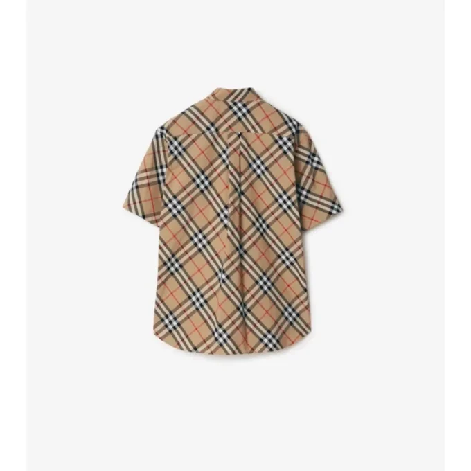 Camicia in cotone a quadri dalla vestibilità regolare