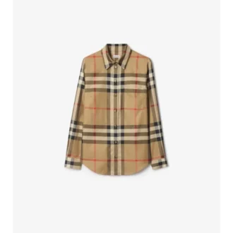 Camicia in cotone a quadri dalla vestibilità slim