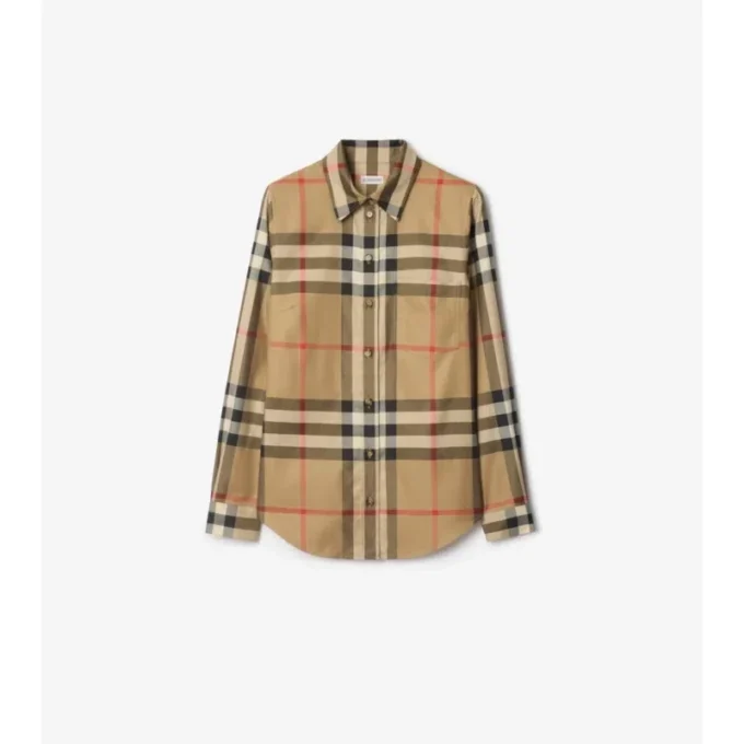 Camicia in cotone a quadri dalla vestibilità slim