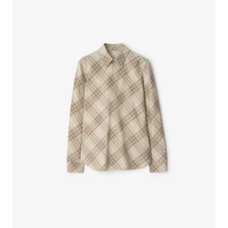 Camicia in cotone a quadri dalla vestibilità slim