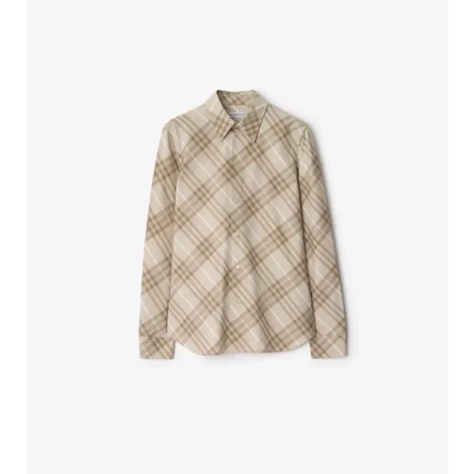 Camicia in cotone a quadri dalla vestibilità slim