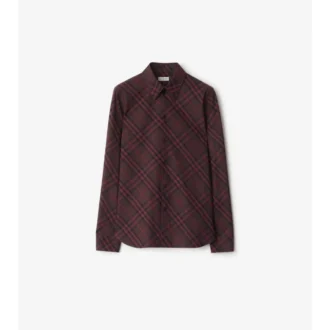Camicia in cotone a quadri dalla vestibilità slim