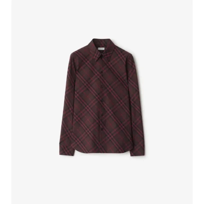 Camicia in cotone a quadri dalla vestibilità slim