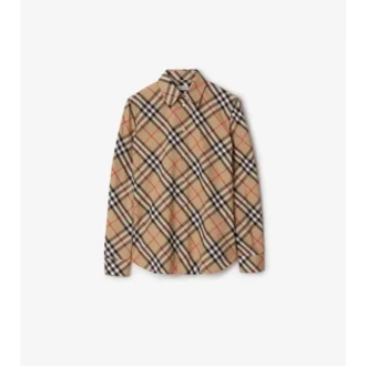 Camicia in cotone a quadri dalla vestibilità slim