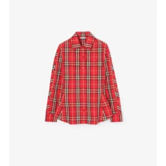 Camicia in cotone a quadri dalla vestibilità slim