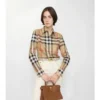 Camicia in cotone a quadri dalla vestibilità slim