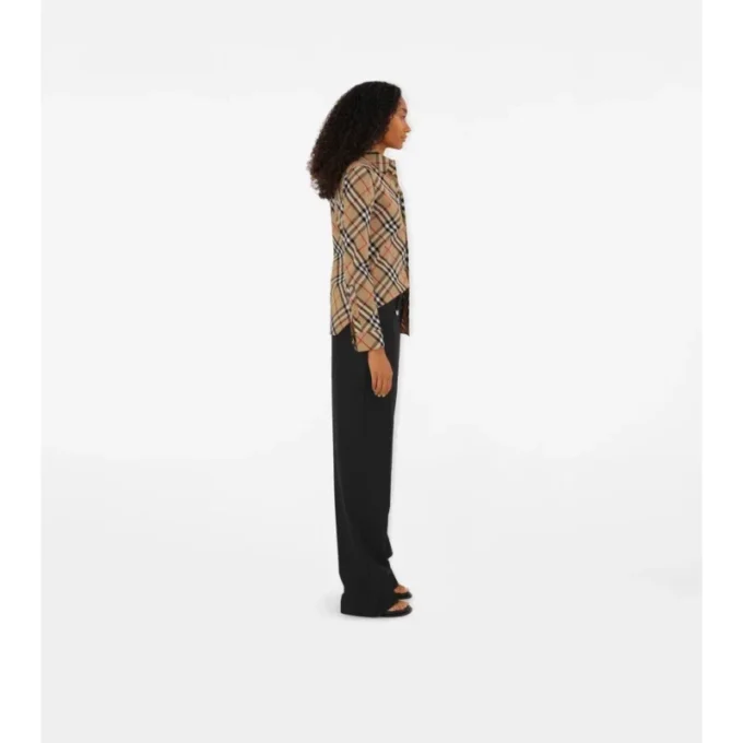 Camicia in cotone a quadri dalla vestibilità slim