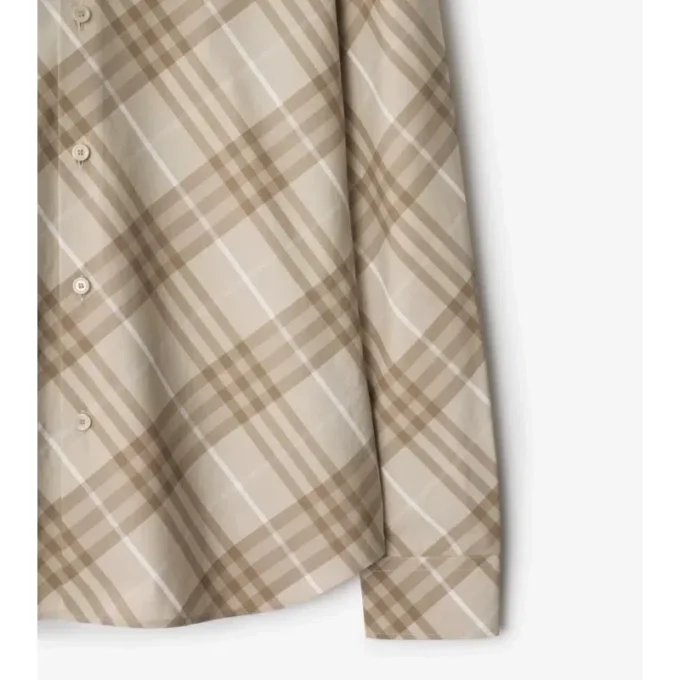 Camicia in cotone a quadri dalla vestibilità slim