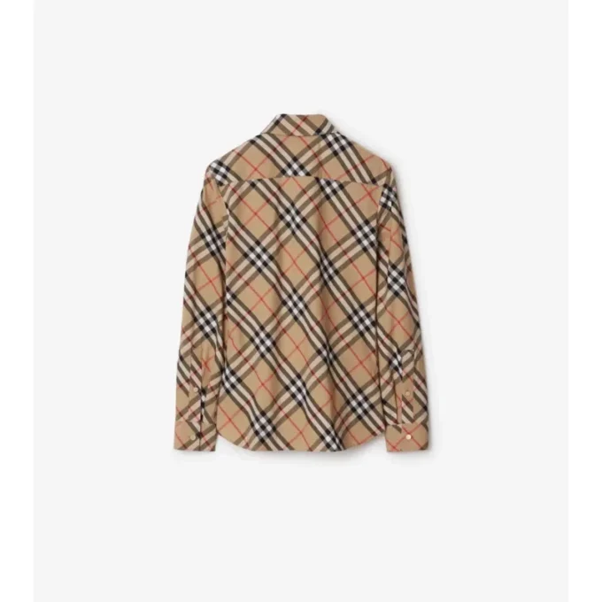 Camicia in cotone a quadri dalla vestibilità slim
