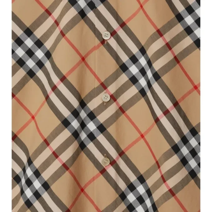 Camicia in cotone a quadri dalla vestibilità slim