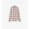 Camicia in cotone a quadri, vestibilità regolare