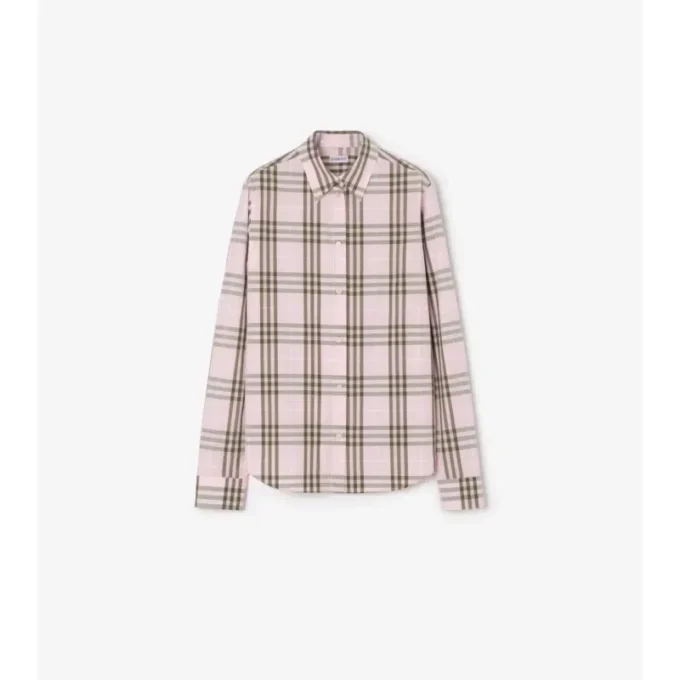 Camicia in cotone a quadri, vestibilità regolare
