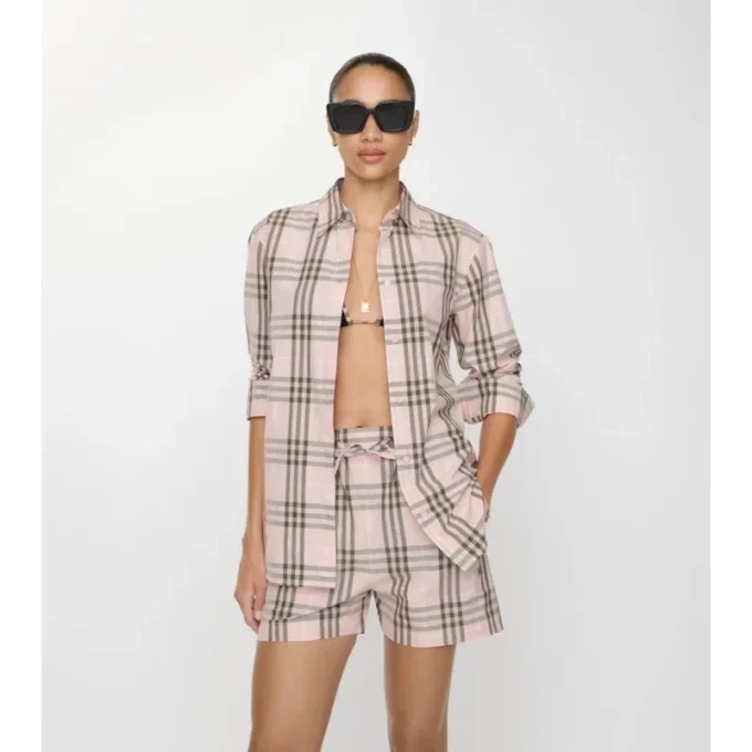 Camicia in cotone a quadri, vestibilità regolare