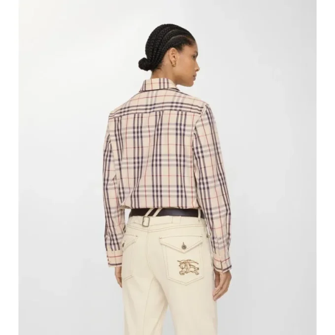 Camicia in cotone a quadri, vestibilità regolare