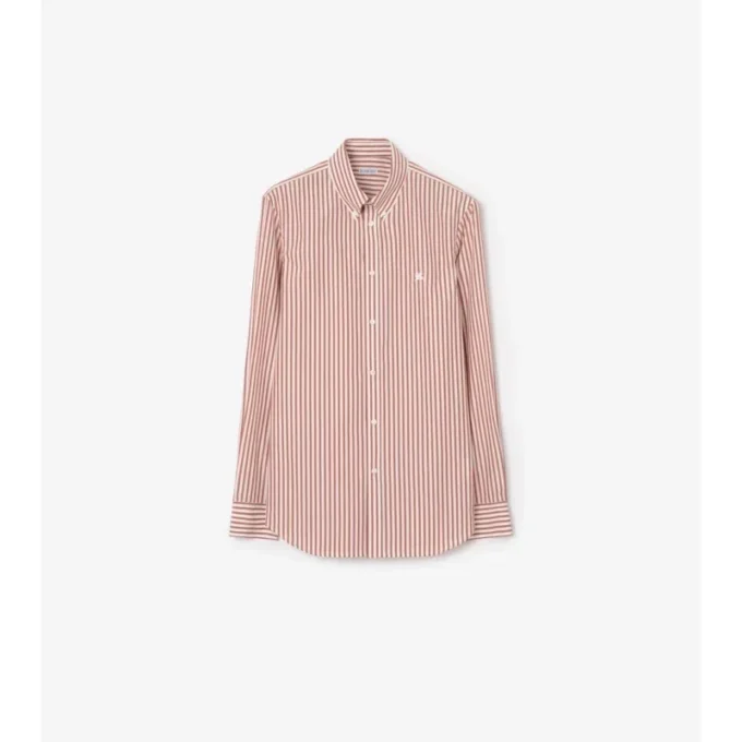 Camicia in cotone a righe dal taglio slim