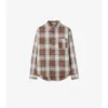 Camicia in cotone con motivo Madras