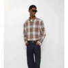 Camicia in cotone con motivo Madras