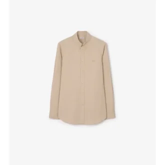 Camicia in cotone dalla vestibilità slim